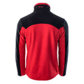 Dark Red-Black - Back - Hi-Tec Mens Monar Full Zip Fleece Jacket
