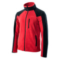 Dark Red-Black - Side - Hi-Tec Mens Monar Full Zip Fleece Jacket