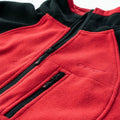 Dark Red-Black - Lifestyle - Hi-Tec Mens Monar Full Zip Fleece Jacket