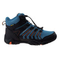 Black-Dark Tile Blue-Orange - Side - Elbrus Childrens-Kids Erimley Waterproof Mid Cut Walking Boots