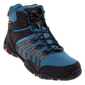 Black-Dark Tile Blue-Orange - Front - Elbrus Childrens-Kids Erimley Waterproof Mid Cut Walking Boots