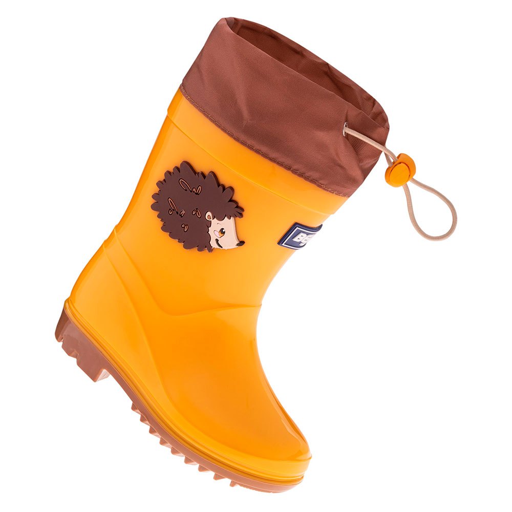 Golden Rod-Rubber - Lifestyle - Bejo Childrens-Kids Kai Hedgehog Wellington Boots