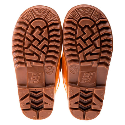 Golden Rod-Rubber - Close up - Bejo Childrens-Kids Kai Hedgehog Wellington Boots