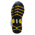 Navy-Lake Blue-Yellow - Pack Shot - Elbrus Childrens-Kids Plaret Walking Boots