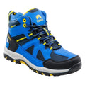 Navy-Lake Blue-Yellow - Front - Elbrus Childrens-Kids Plaret Walking Boots