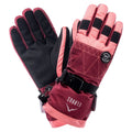 Flamingo Pink-Wild Ginger - Side - Elbrus Womens-Ladies Shila Ski Gloves