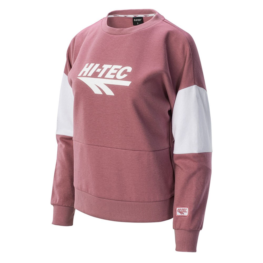 Heather Rose-White - Side - Hi-Tec Womens-Ladies Pere II Sweatshirt