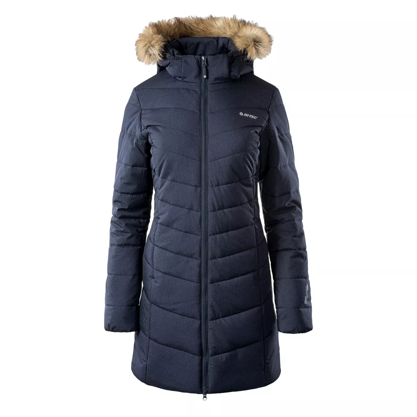 Insignia Blue Melange - Front - Hi-Tec Womens-Ladies Gala Quilted Jacket