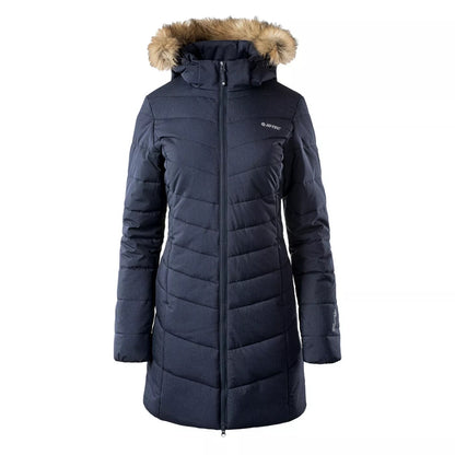 Insignia Blue Melange - Front - Hi-Tec Womens-Ladies Gala Quilted Jacket