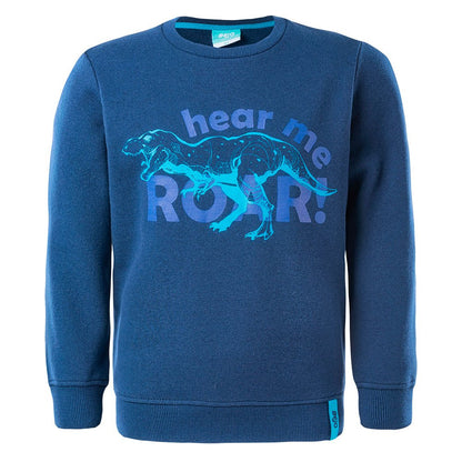 Estate Blue - Front - Bejo Childrens-Kids Yakko Dinosaur Sweatshirt