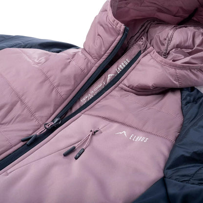 Blue Nights-Elderberry Pink - Lifestyle - Elbrus Womens-Ladies Quilted Soft Shell Jacket