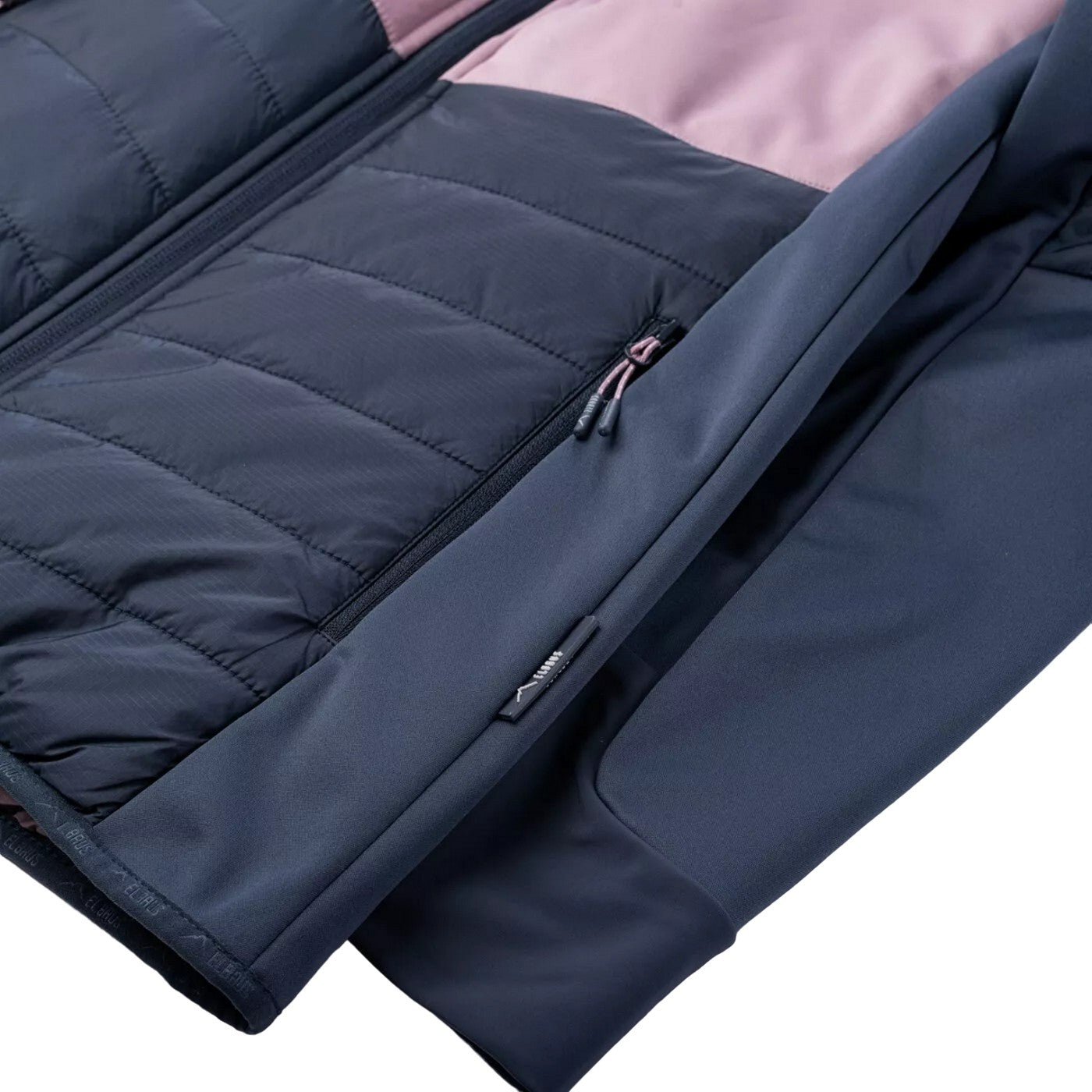 Blue Nights-Elderberry Pink - Pack Shot - Elbrus Womens-Ladies Quilted Soft Shell Jacket