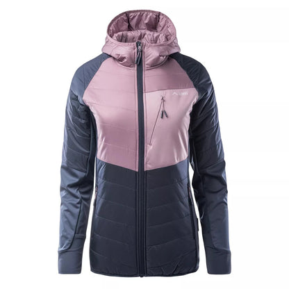 Blue Nights-Elderberry Pink - Front - Elbrus Womens-Ladies Quilted Soft Shell Jacket