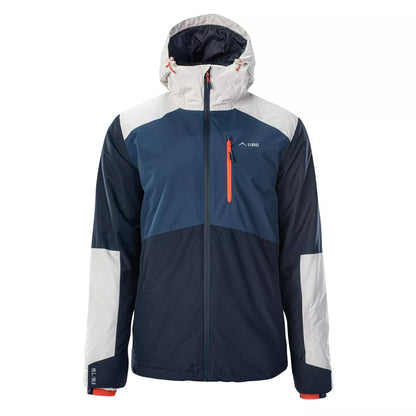 Total Eclipse-Dark Denim-Silver Birch - Front - Elbrus Mens Limmen Insulated Ski Jacket