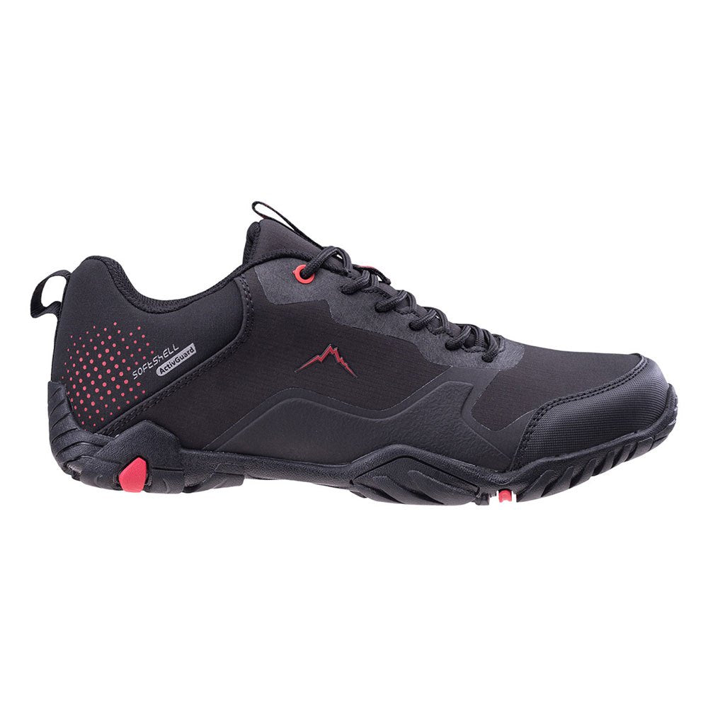 Black-Salsa - Side - Elbrus Mens Ragley ActivGuard Walking Shoes
