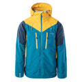 Dress Blues-Ocean Depths-Saffron - Front - Elbrus Mens Malaspina II Waterproof Jacket
