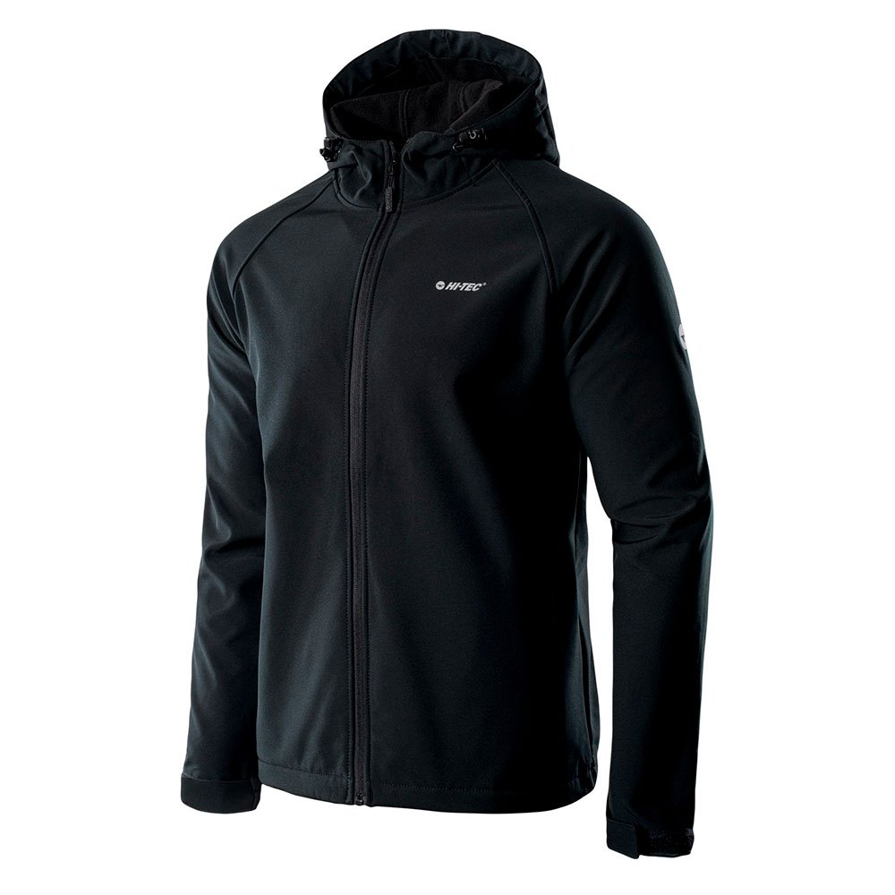 Black - Side - Hi-Tec Mens Neti Soft Shell Jacket