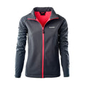 Moon Grey-Bright Pink - Front - Hi-Tec Womens-Ladies Lucari Soft Shell Jacket