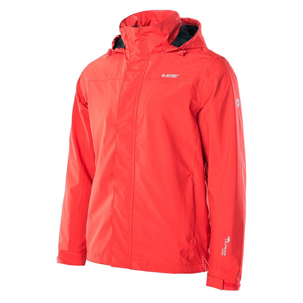 High Risk Red-Anthracite - Side - Hi-Tec Mens Oscar Light Lightweight Jacket