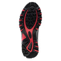 Black-Persian Red - Back - Hi-Tec Womens-Ladies Hapiter Waterproof Low Walking Shoes
