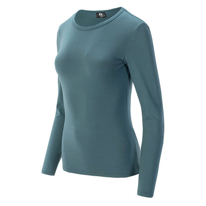 Goblin Blue - Side - IQ Womens-Ladies Milky Long-Sleeved Training T-Shirt