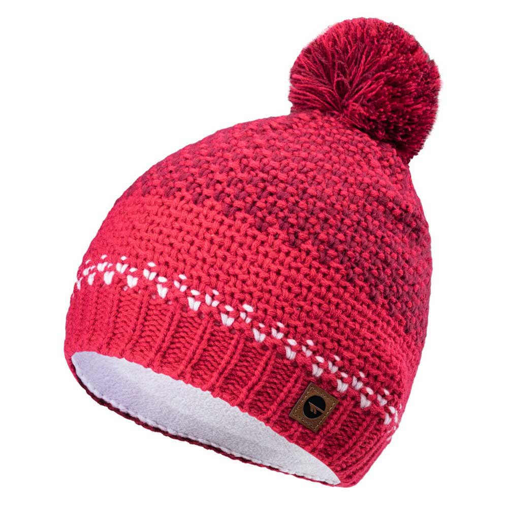 Rose Red-Beetroot Red - Side - Hi-Tec Childrens-Kids Hervin Beanie