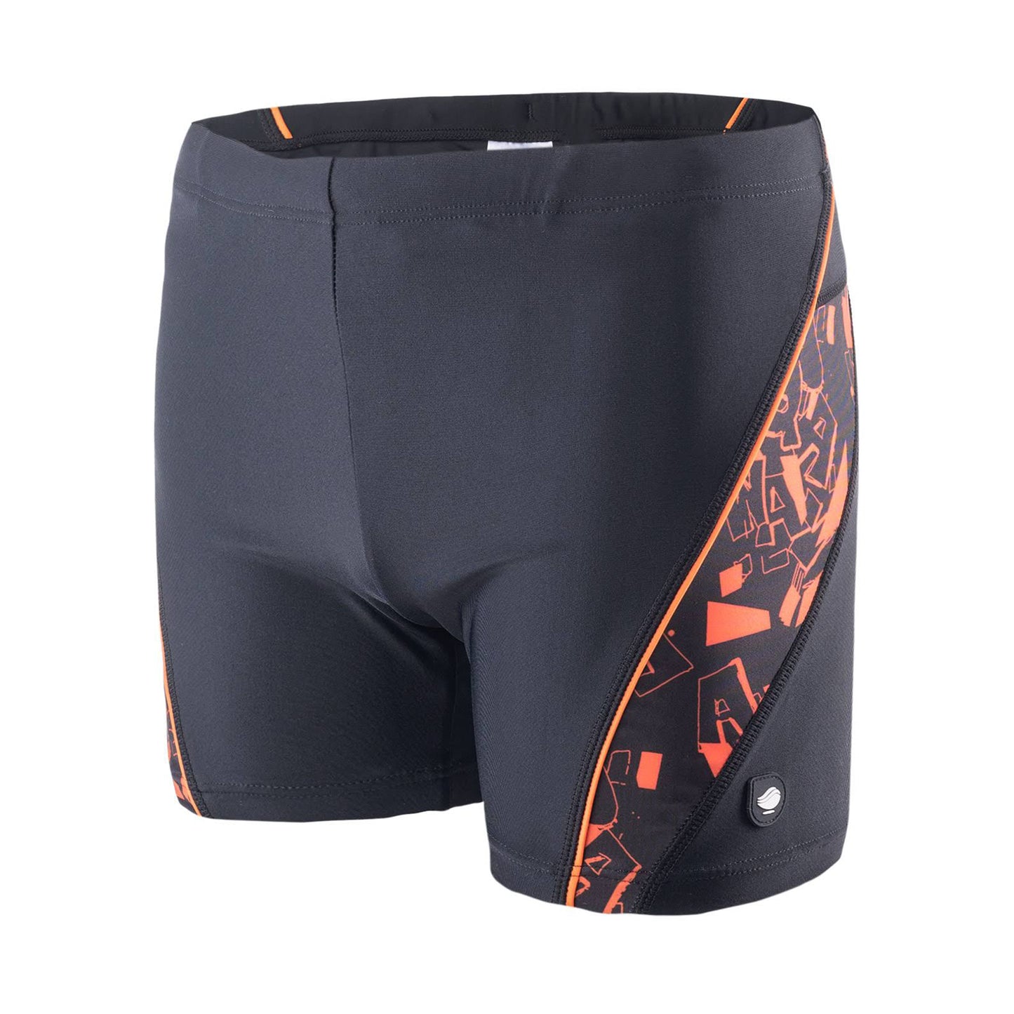 Black-Black Puffin´s Bill - Side - Aquawave Boys Fiero Logo Swim Shorts