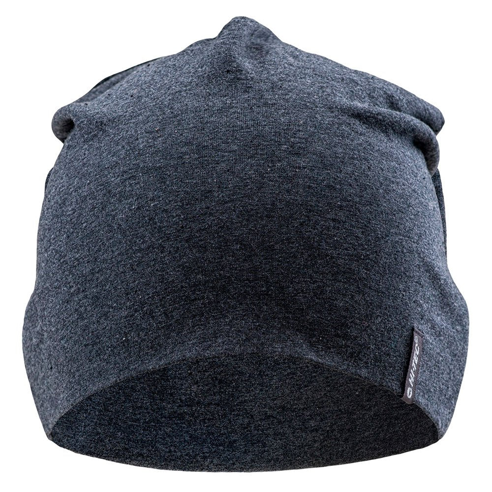 Grey Melange - Side - Hi-Tec Unisex Adult Enif Logo Beanie