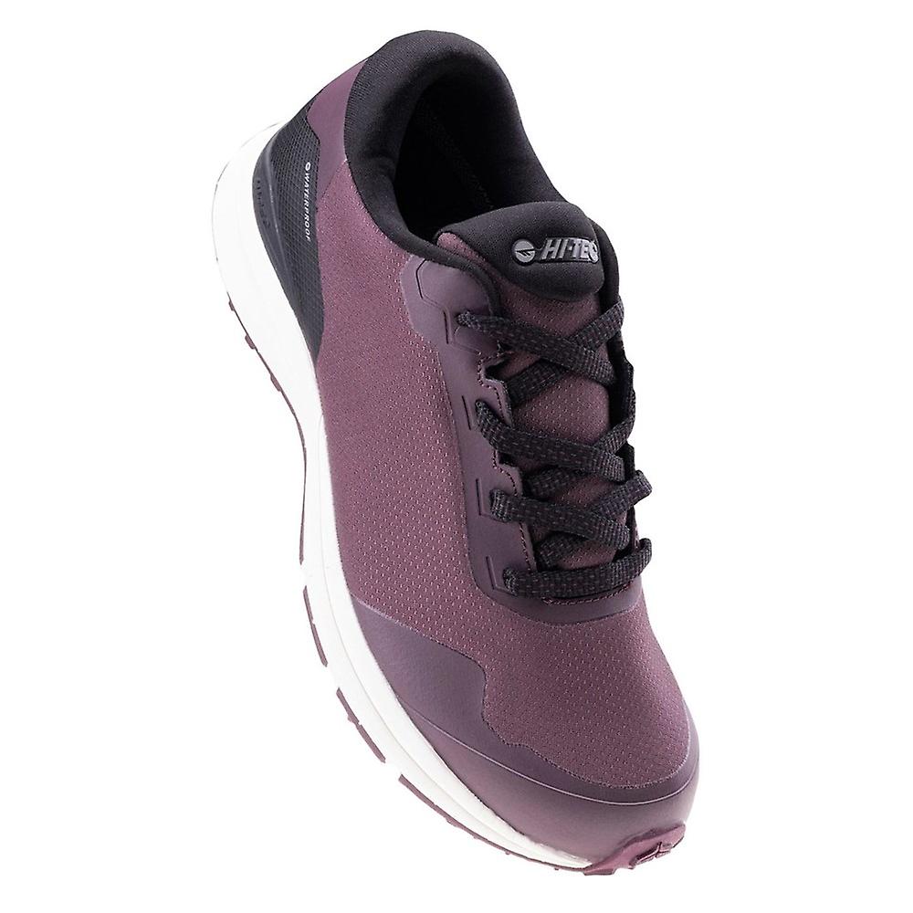 Plum - Pack Shot - Hi-Tec Womens-Ladies Benard Waterproof Walking Shoes