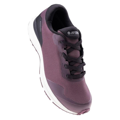 Plum - Pack Shot - Hi-Tec Womens-Ladies Benard Waterproof Walking Shoes
