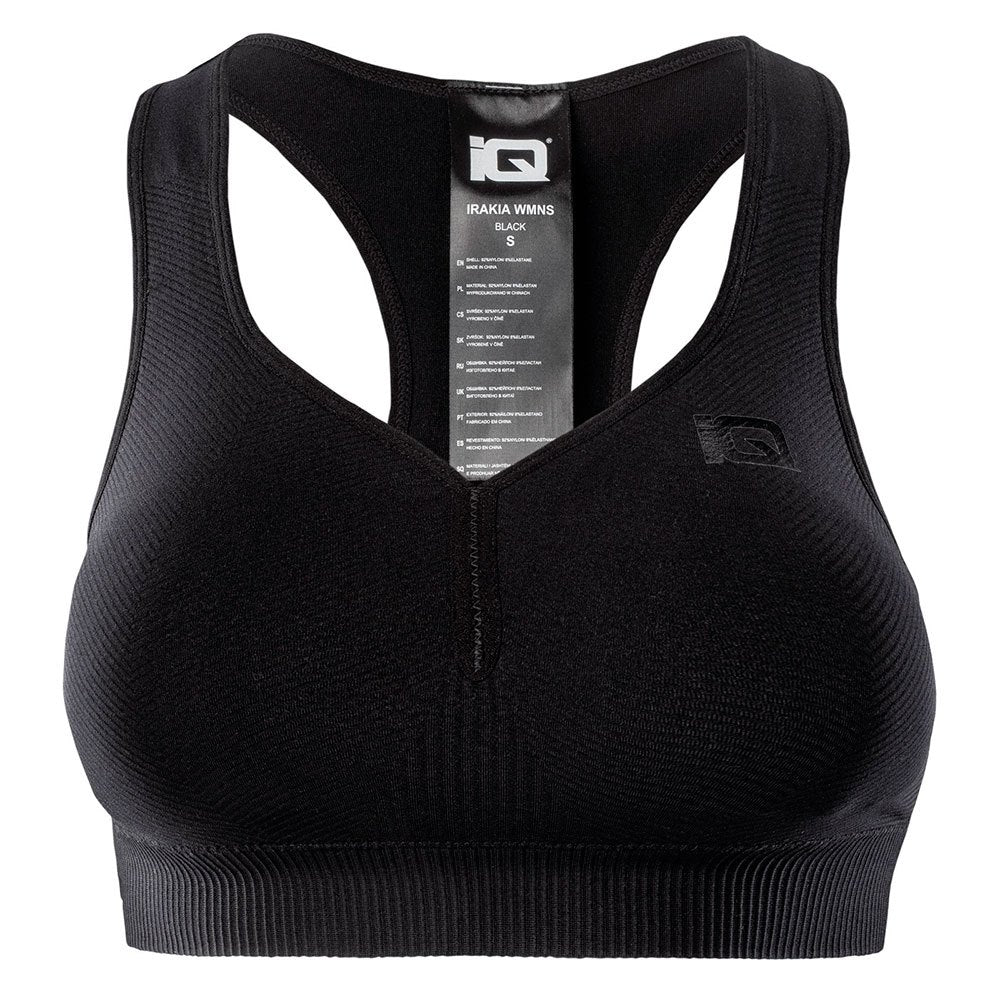 Black - Front - IQ Womens-Ladies Irakia Sports Bra