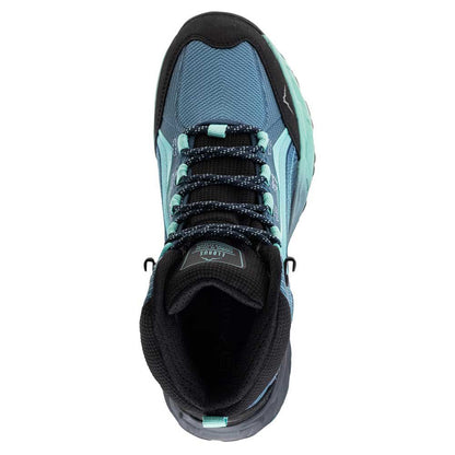 Light Navy-Turquoise-Black - Side - Elbrus Womens-Ladies Embawa Mid Cut Walking Boots