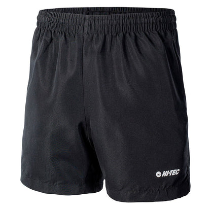 Black - Side - Hi-Tec Childrens-Kids Matt Shorts