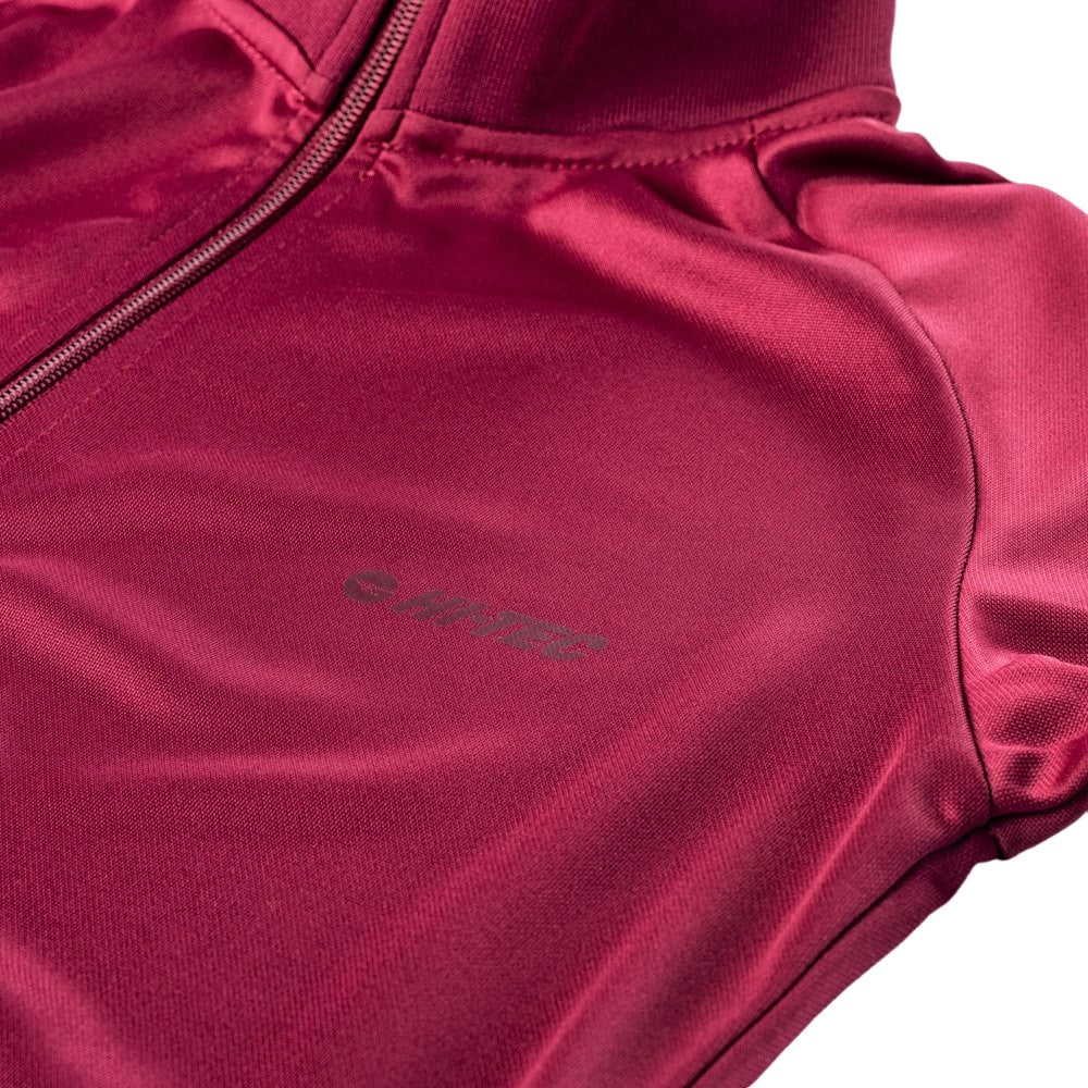 Beetroot Red-White - Lifestyle - Hi-Tec Womens-Ladies Delian Jacket