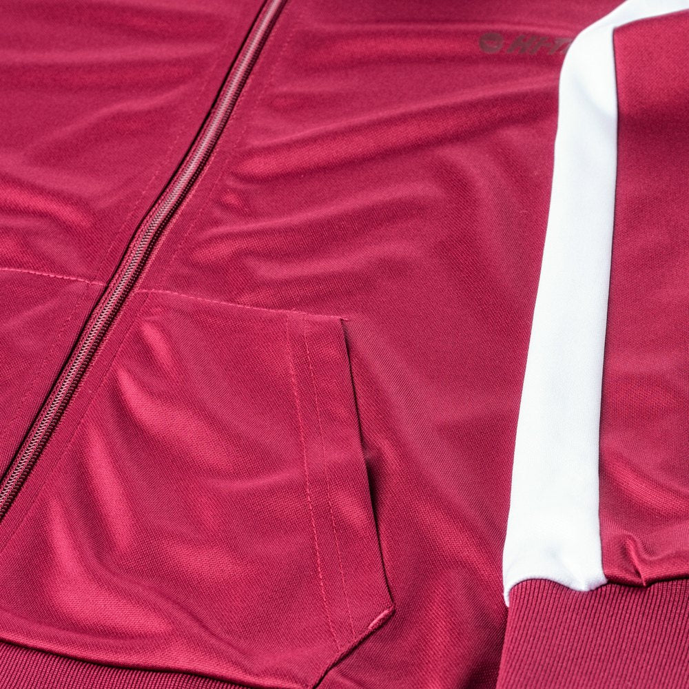Beetroot Red-White - Pack Shot - Hi-Tec Womens-Ladies Delian Jacket