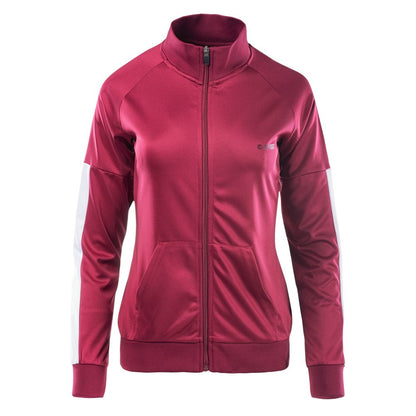 Beetroot Red-White - Front - Hi-Tec Womens-Ladies Delian Jacket
