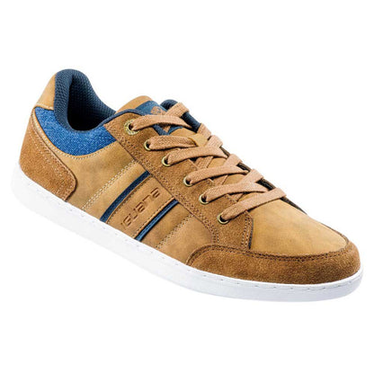 Camel - Front - Iguana Mens Owen Suede Trainers
