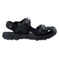 Black-White - Side - Hi-Tec Childrens-Kids Merfino Sandals