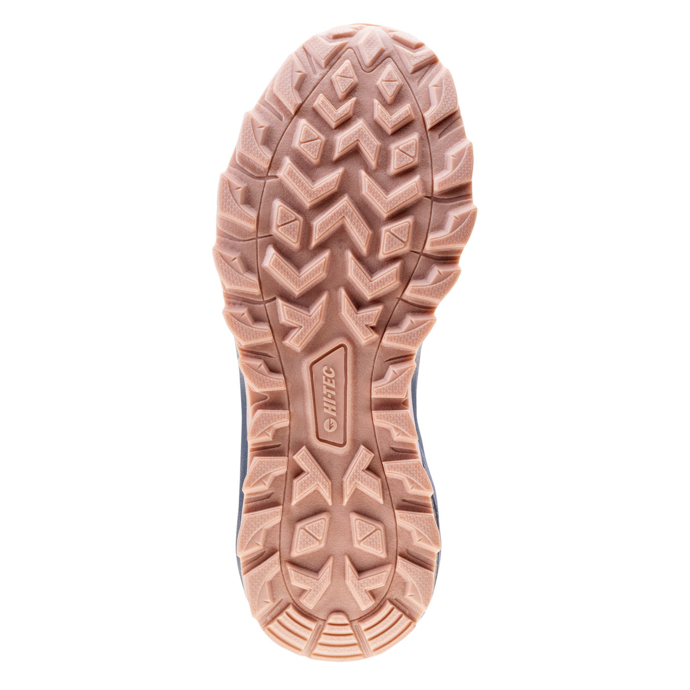 Smokey Blue-Light Pink-Beige - Side - Hi-Tec Womens-Ladies Visati Outdoor Walking Shoes