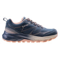 Smokey Blue-Light Pink-Beige - Pack Shot - Hi-Tec Womens-Ladies Visati Outdoor Walking Shoes