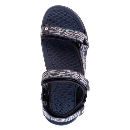 Navy Blazer-Black - Side - Hi-Tec Mens Hanar Sandals
