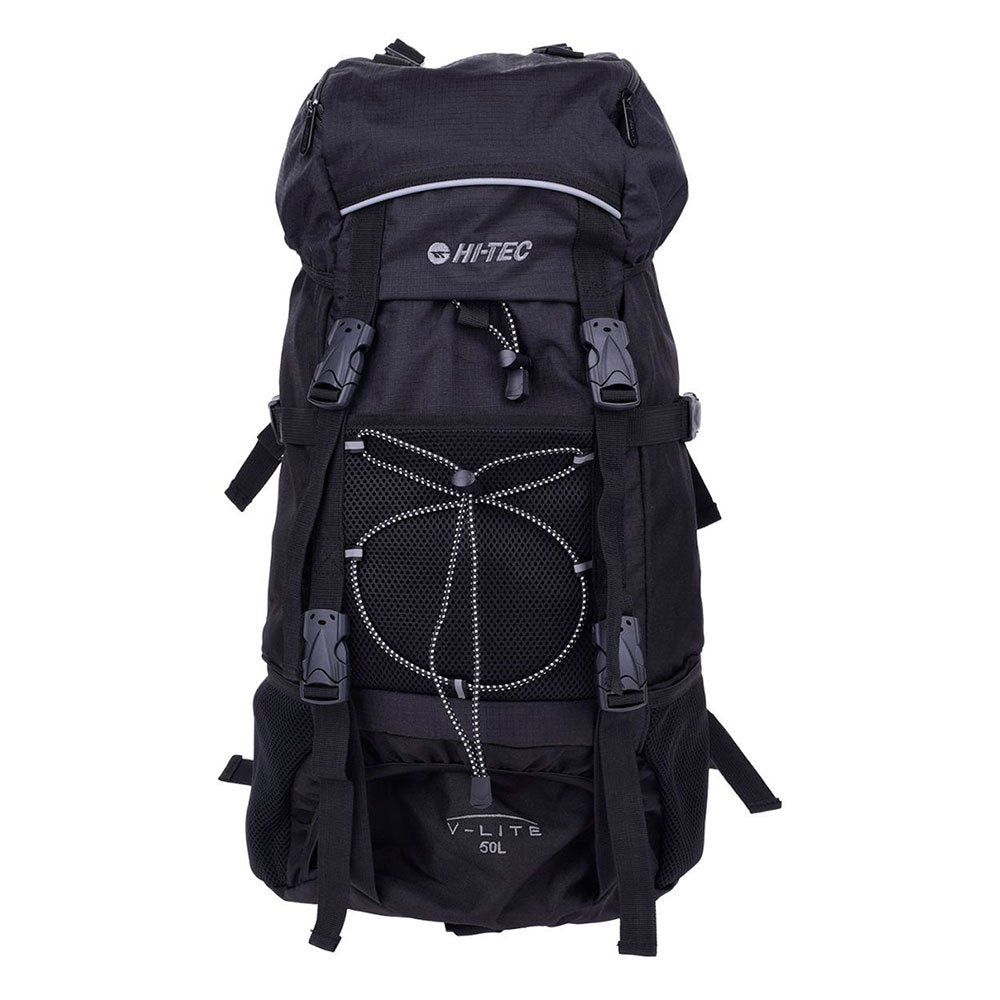 Black-Black - Front - Hi-Tec Tosca 50L Hiking Backpack