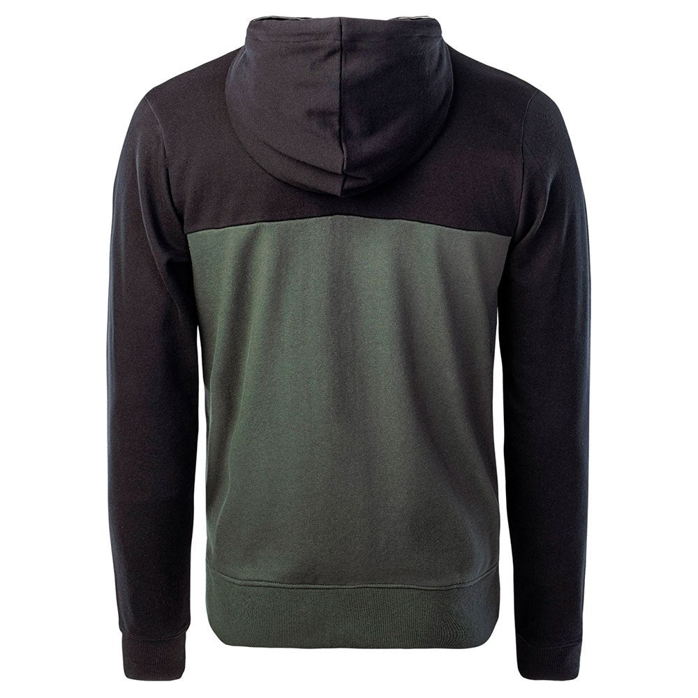 Deep Forest-Black - Back - Hi-Tec Mens Sabarin Full Zip Hoodie