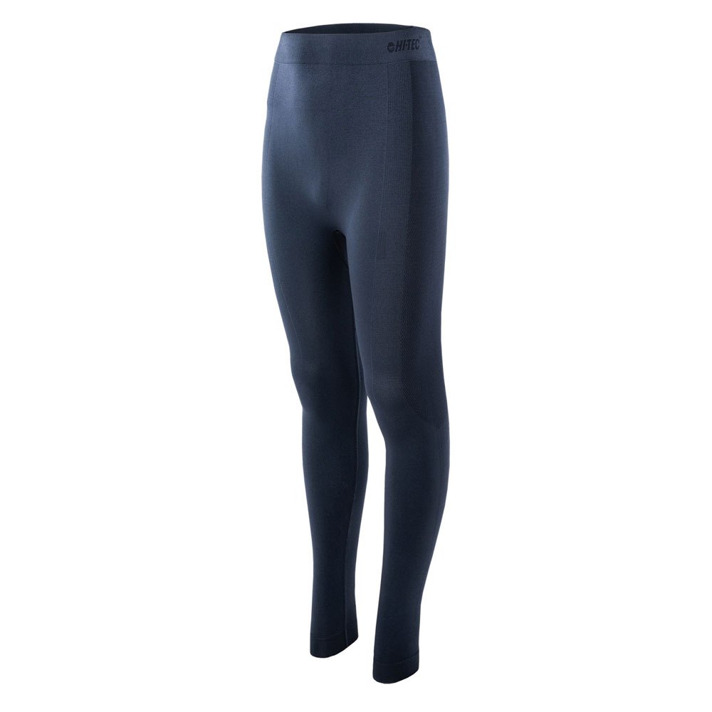 Dress Blue - Side - Hi-Tec Childrens-Kids Hikro Thermal Bottoms