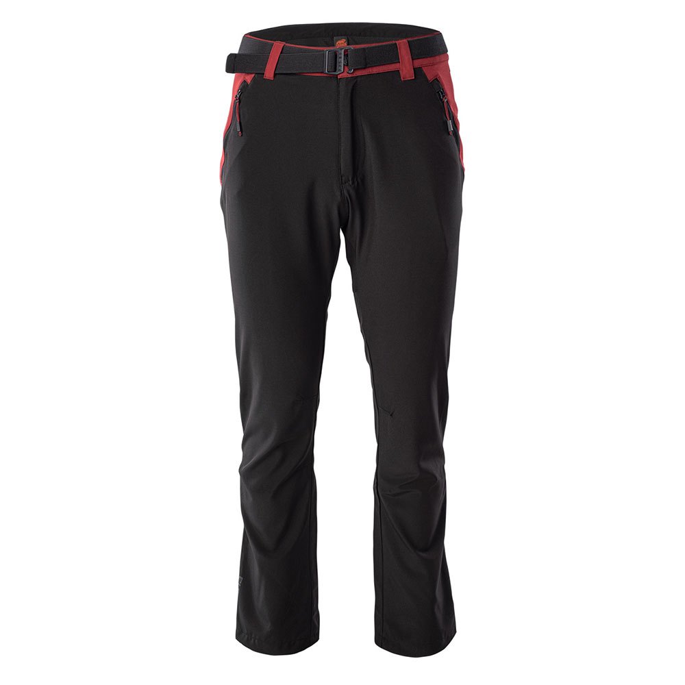 Black-Sundried Tomato - Front - Iguana Mens Avilo Hiking Trousers