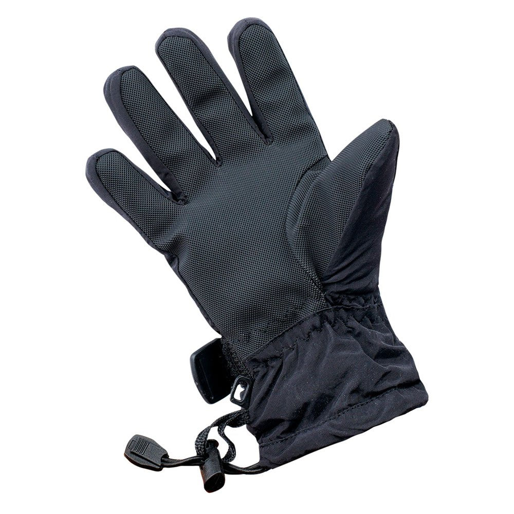Black - Back - Hi-Tec Childrens-Kids Felman Logo Ski Gloves