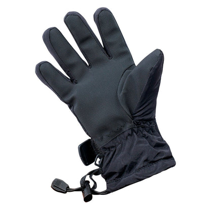 Black - Back - Hi-Tec Childrens-Kids Felman Logo Ski Gloves
