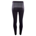Black-Grey - Back - Hi-Tec Womens-Ladies Buraz Logo Thermal Leggings