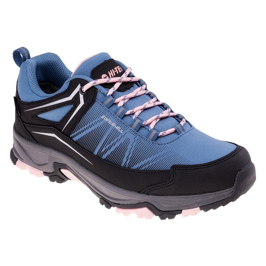 Black-Navy-Pink - Front - Hi-Tec Womens-Ladies Dolmar Walking Shoes