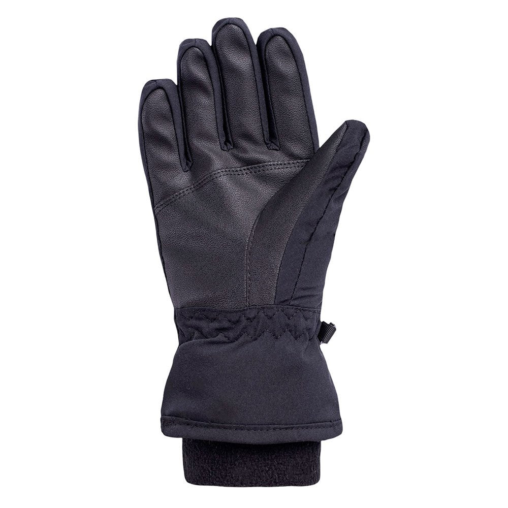 Black - Side - Hi-Tec Childrens-Kids Flam Ski Gloves